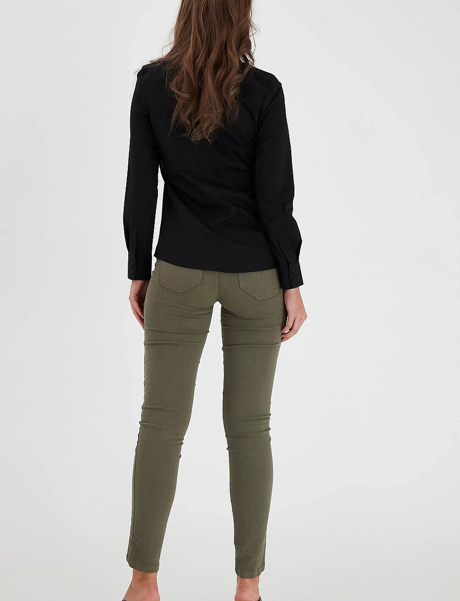 Fransa - FRZashirt 1 shirt - långärmade skjortor - black - 4