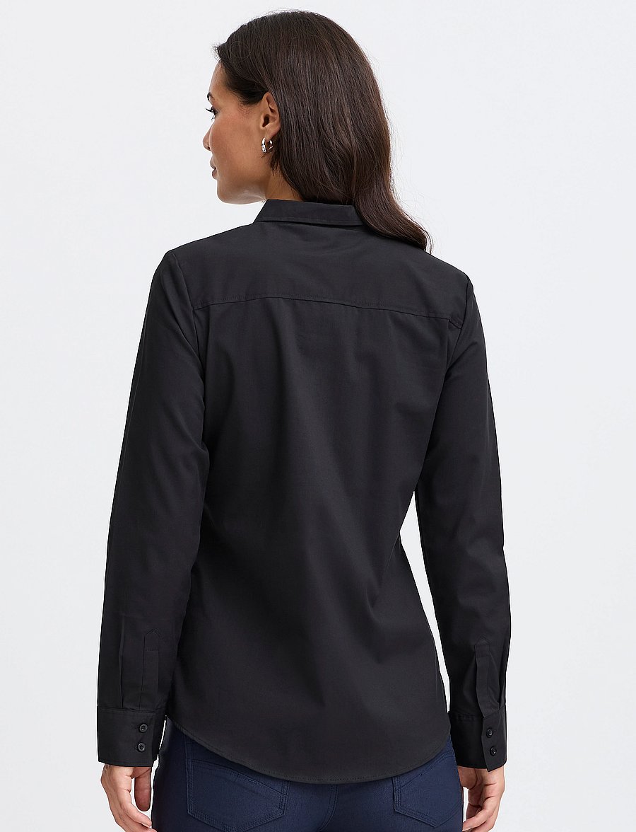 Fransa - FRZashirt 1 shirt - långärmade skjortor - black - 5