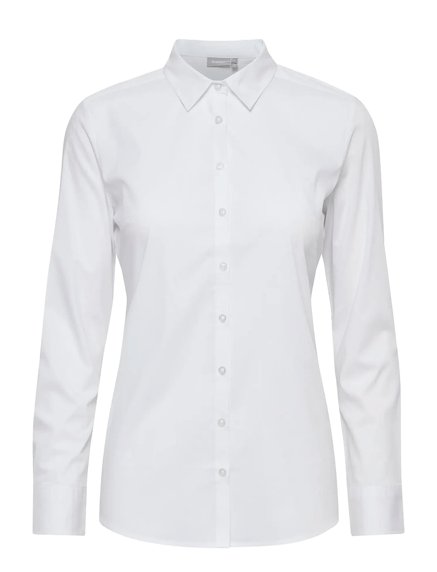 Fransa - FRZASHIRT 1 SHIRT - long-sleeved shirts - white - 2
