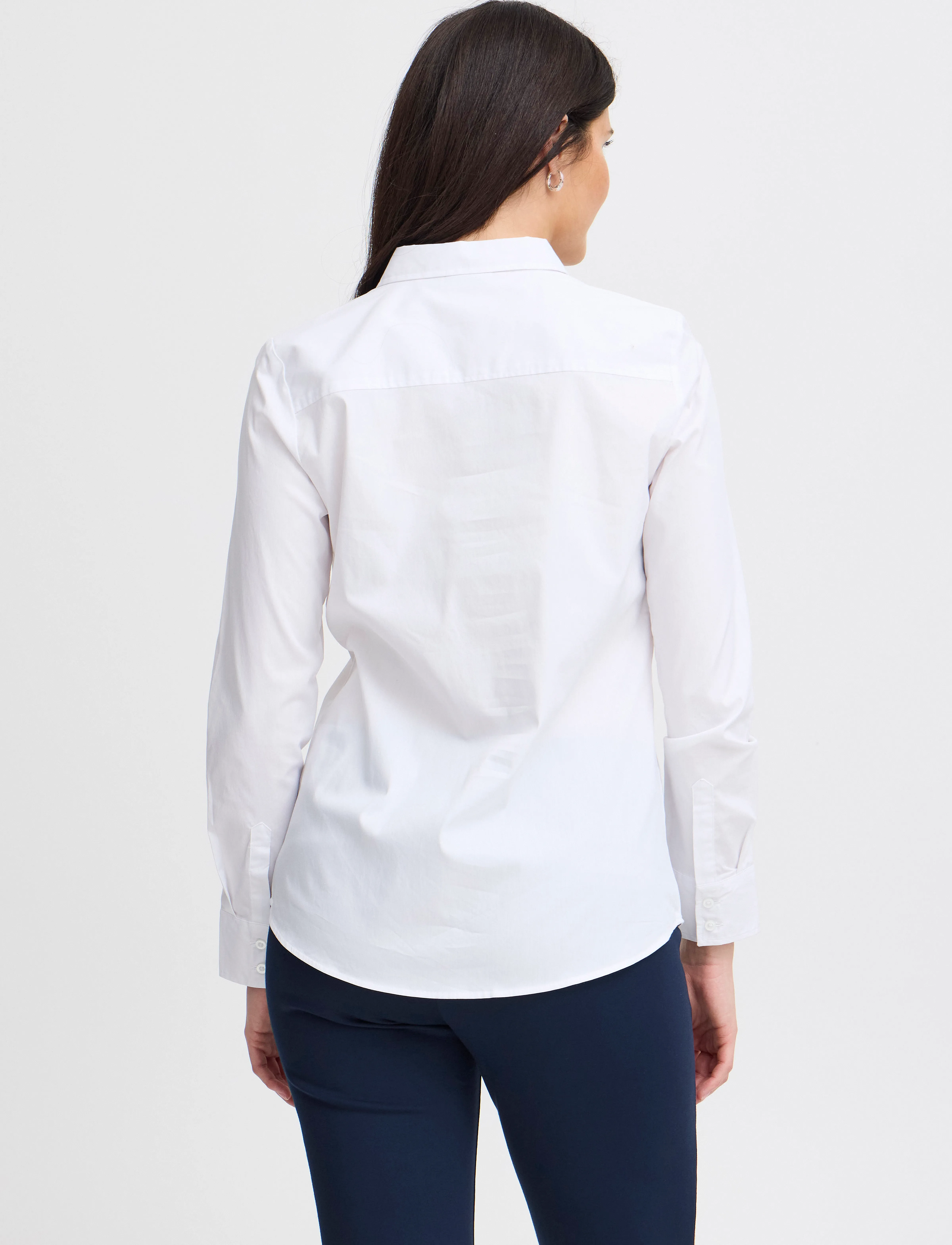Fransa - FRZASHIRT 1 SHIRT - långärmade skjortor - white - 5