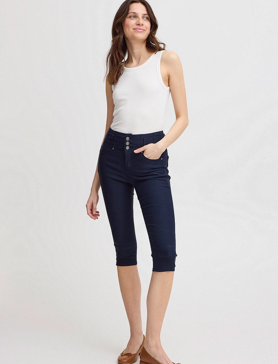 Fransa - FRZalin 12 Knickers - capri broeken - dark peacoat - 0