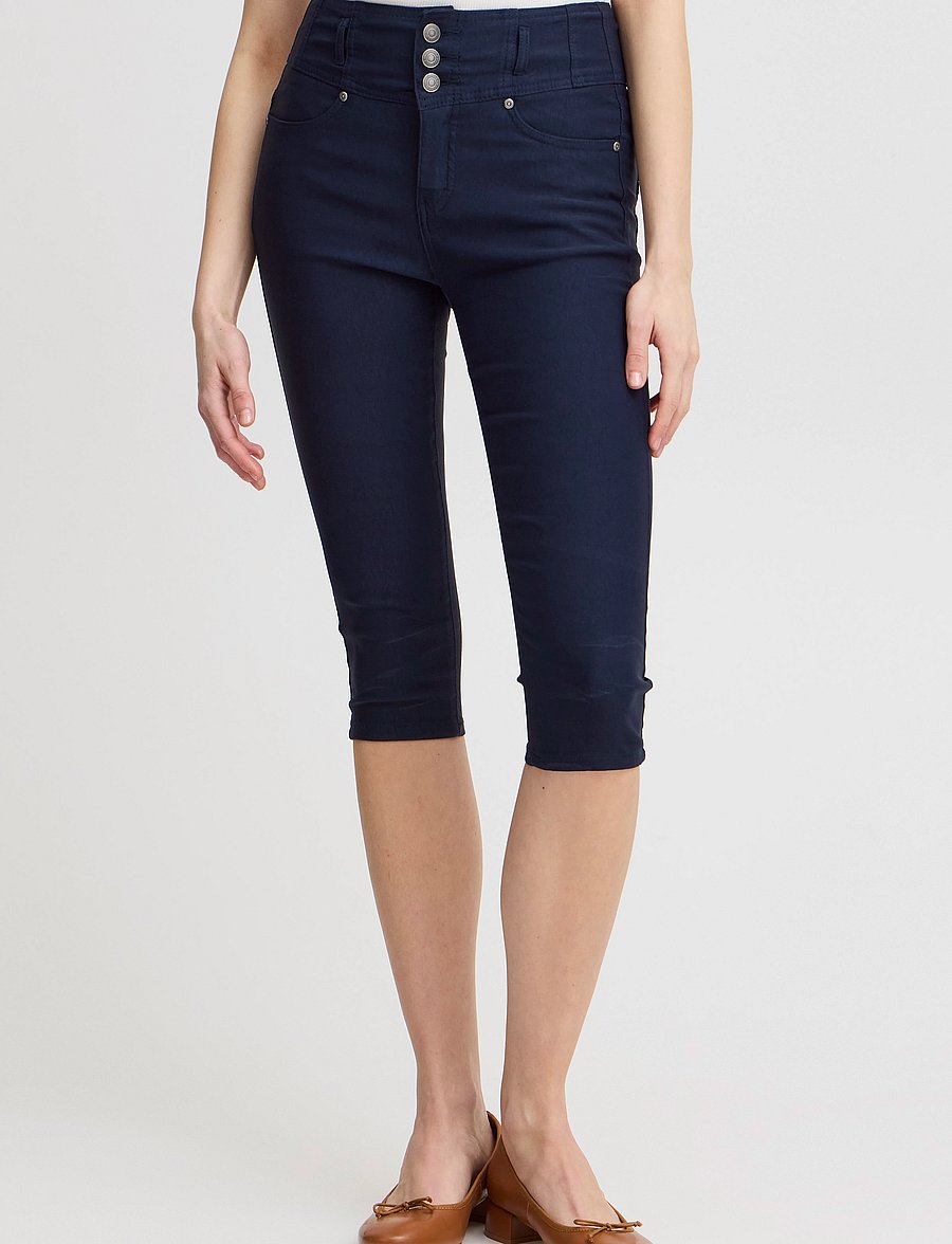 Fransa - FRZalin 12 Knickers - capri broeken - dark peacoat - 3