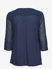 Fransa - Zawov 1 Blouse - long-sleeved blouses - black iris - 1