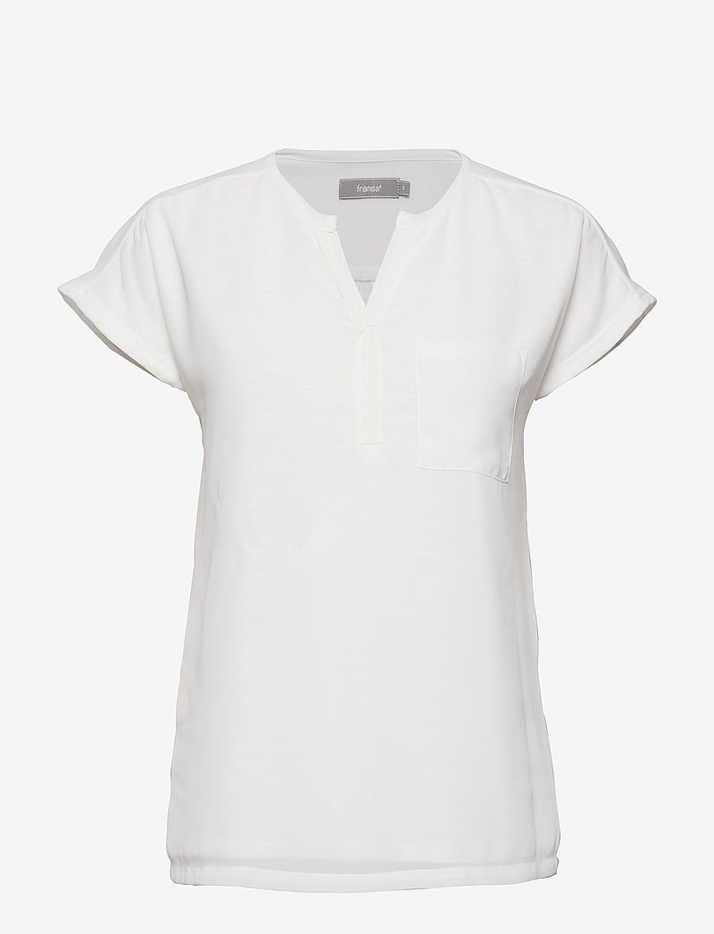 Fransa - FRZAWOV 2 BLOUSE - t-shirts - antique - 0