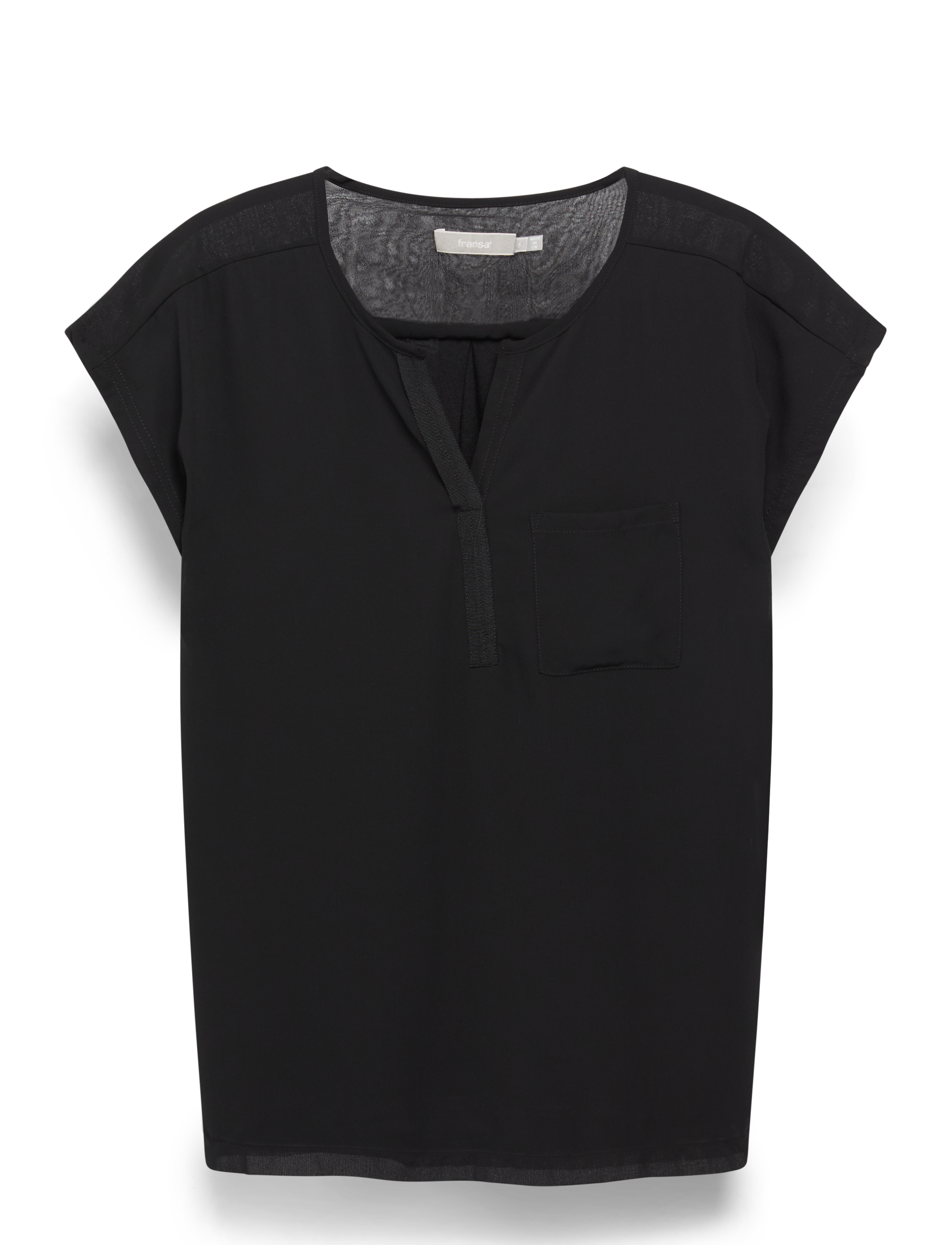 FRANSA Frzawov 2 Bluse Schwarz - M - Damen
