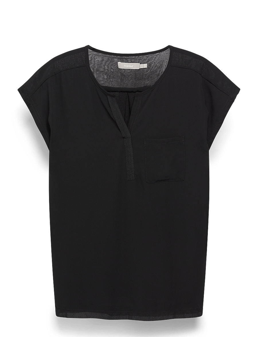 Fransa - FRZawov 2 Blouse - t-shirts - black - 2