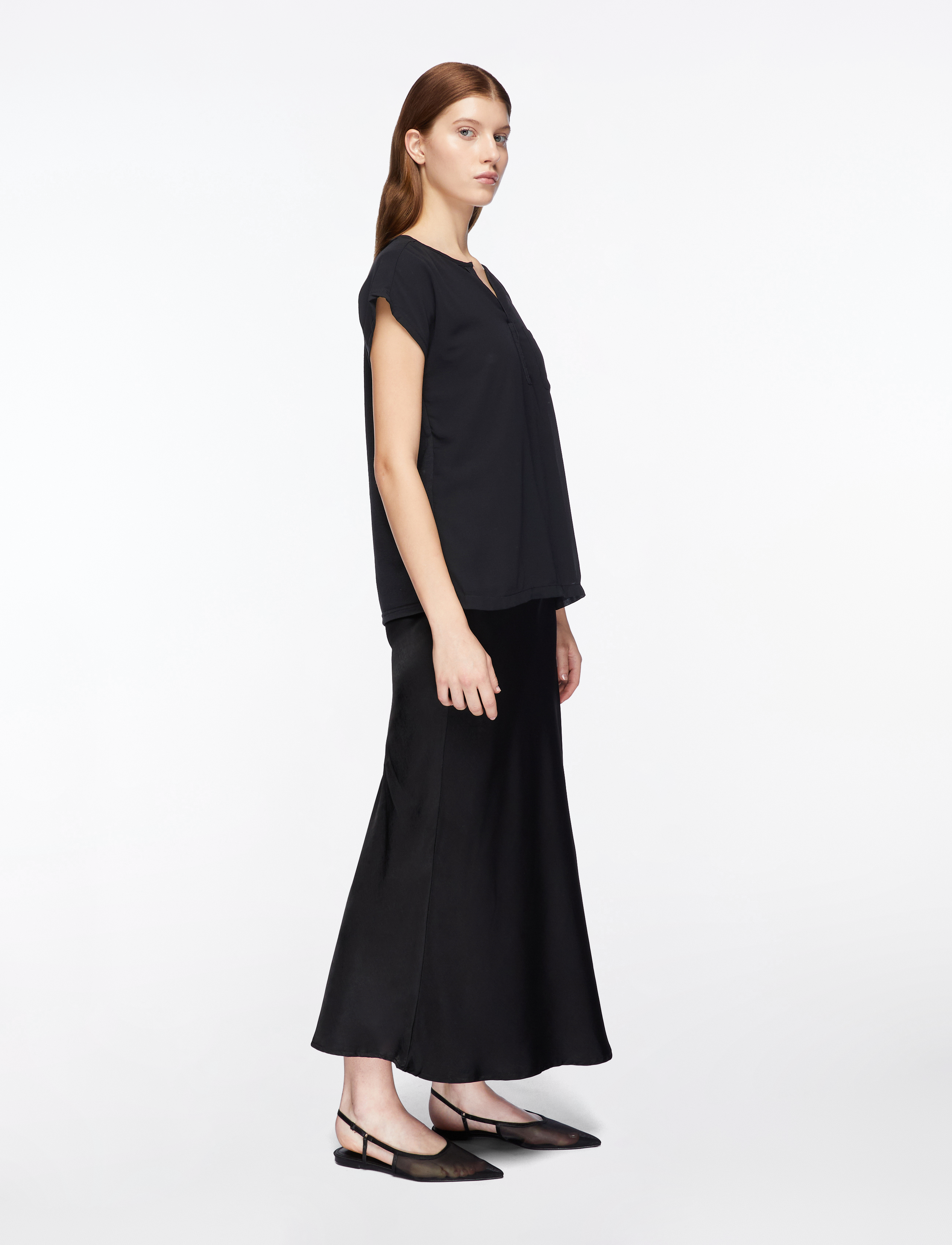 Fransa - FRZAWOV 2 BLOUSE - t-shirts - black - 4