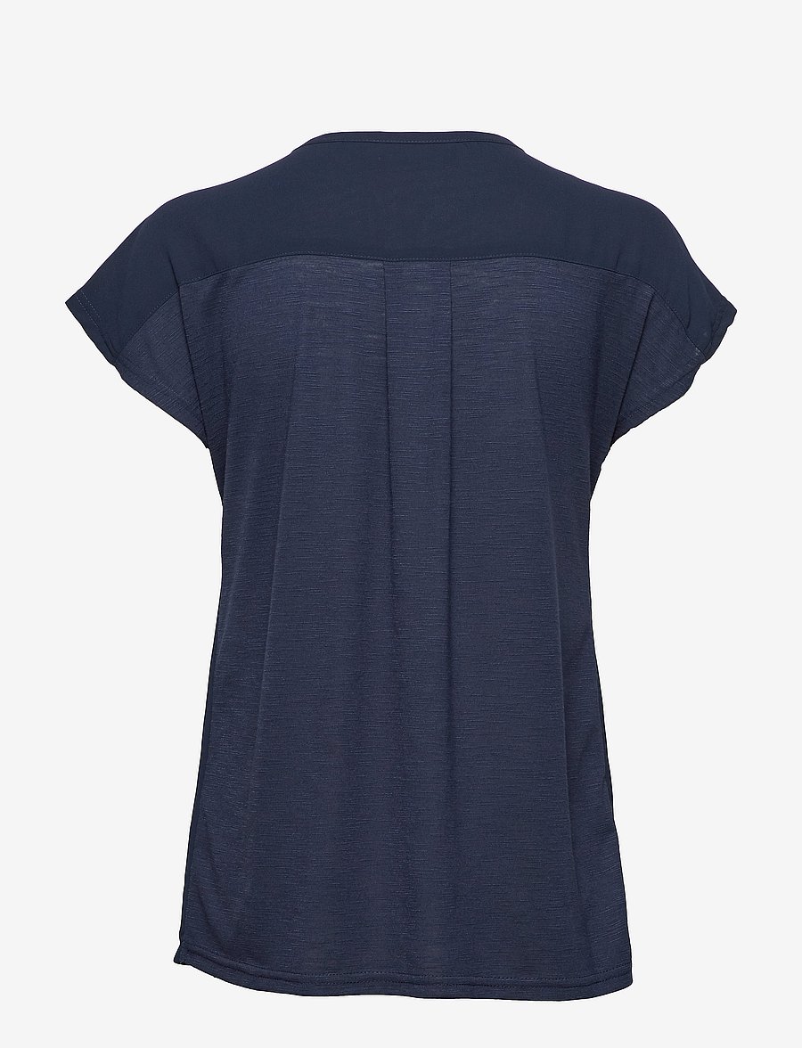 Fransa - FRZawov 2 Blouse - t-shirts - black iris - 1