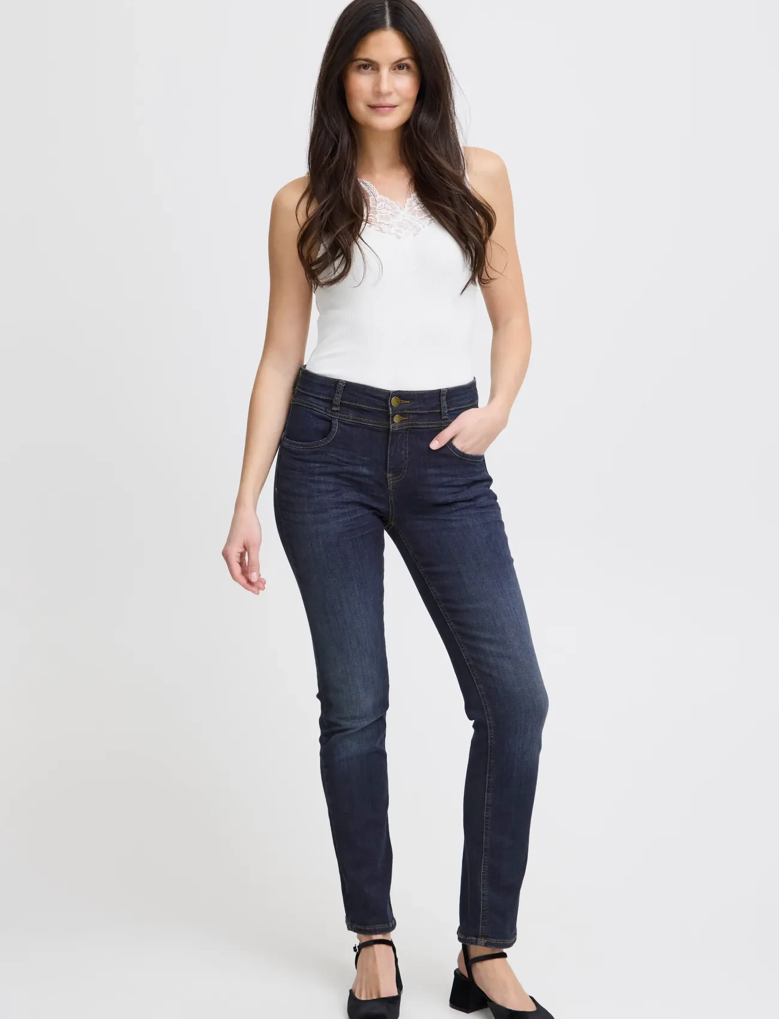 Fransa FRZomal 2 Jeans - Jeans - INDIGO BLUE DENIM / blue