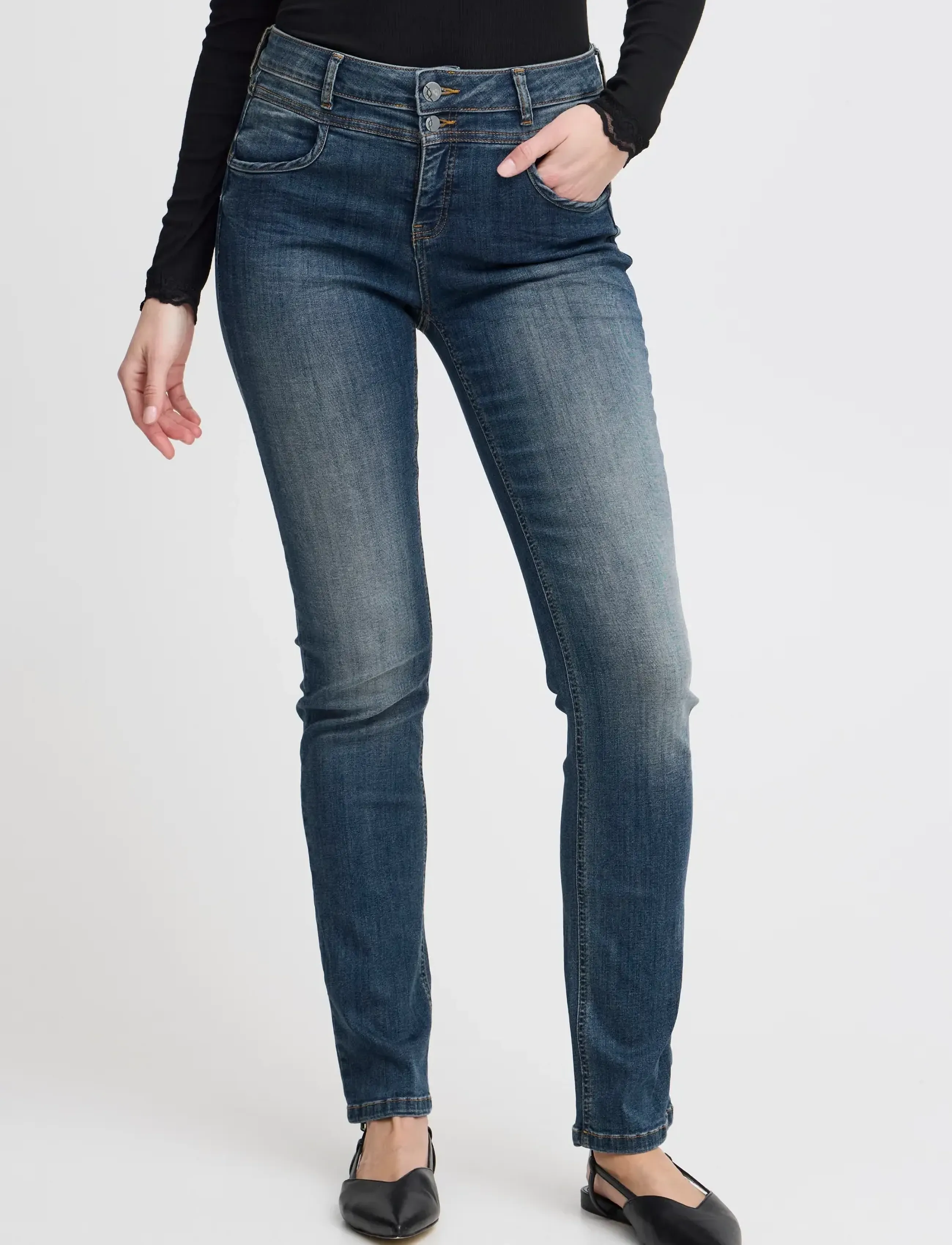Fransa - FRZomal 2 Jeans - laveste priser - metro blue denim - 3