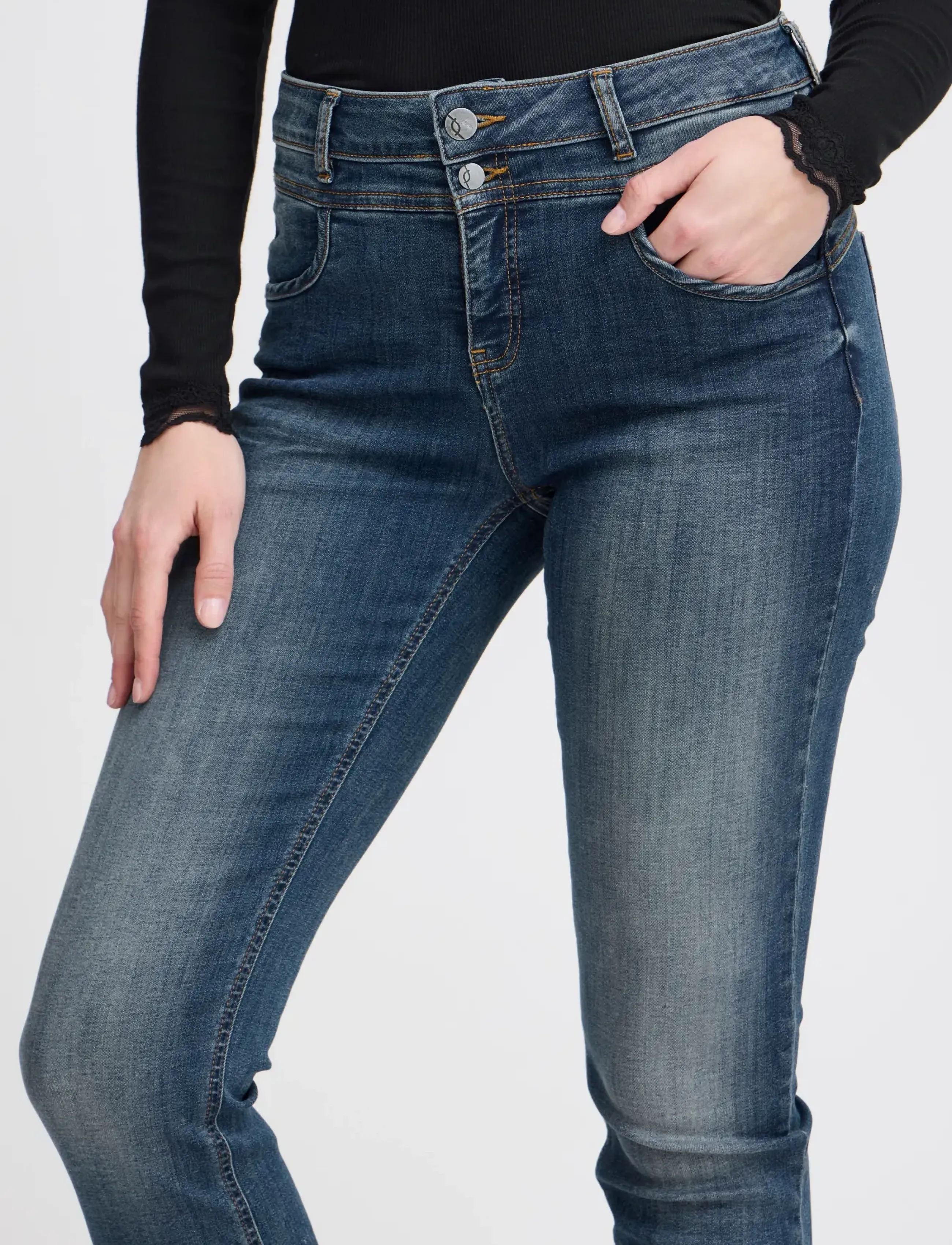 Fransa - FRZomal 2 Jeans - laveste priser - metro blue denim - 5