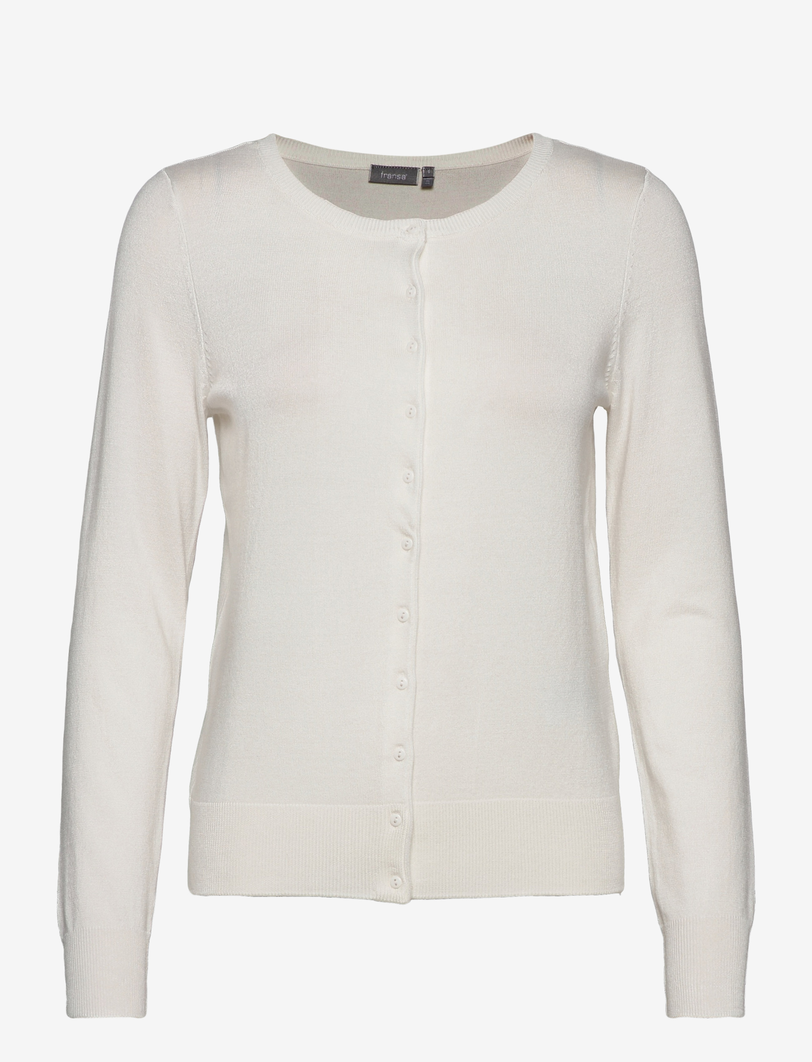 Fransa FRZUBASIC 60 CARDIGAN - Kudumid - ANTIQUE / white