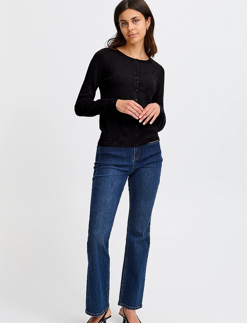 Fransa - FRZUBASIC 60 CARDIGAN - koftor - black - 0