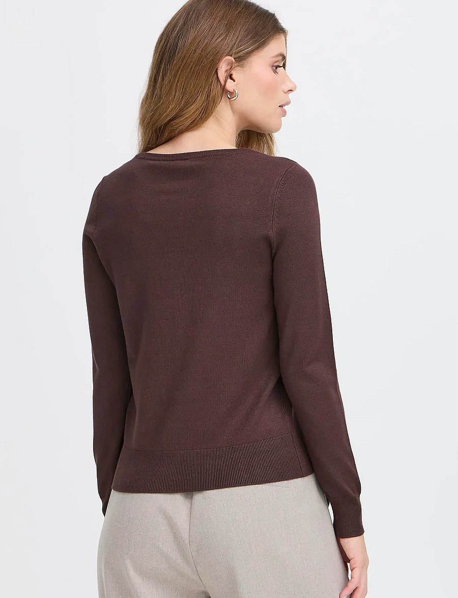 Fransa - FRZUBASIC 60 CARDIGAN - koftor - chocolate torte - 4