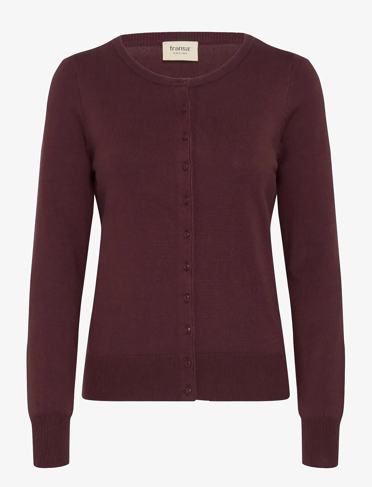 Fransa - FRZUBASIC 60 CARDIGAN - cardigans - fudge - 1