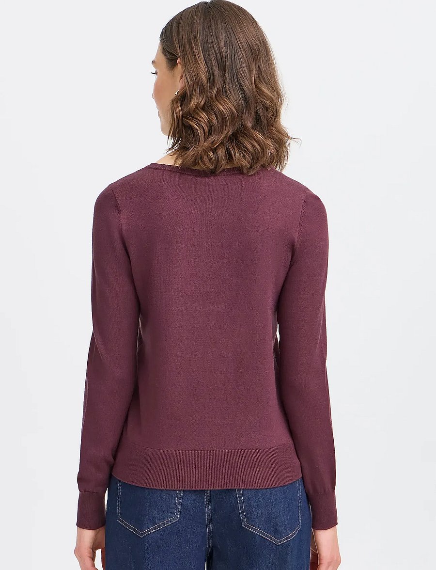 Fransa - FRZUBASIC 60 CARDIGAN - kardiganid - fudge - 4