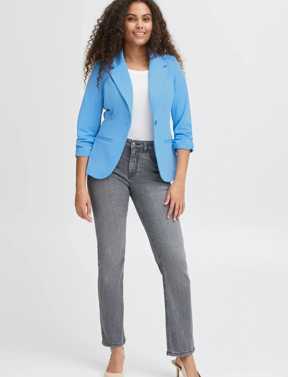 Fransa - FRZABLAZER 1 BLAZER - einreihige blazer - azure blue - 0