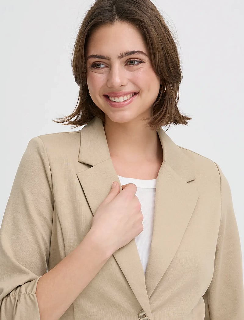 Fransa - FRZABLAZER 1 BLAZER - einreihige blazer - savannah tan - 5