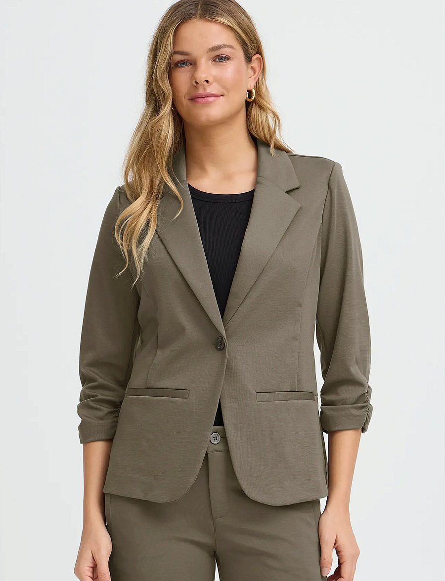 Fransa - FRZABLAZER 1 BLAZER - einreihige blazer - smokey olive - 4