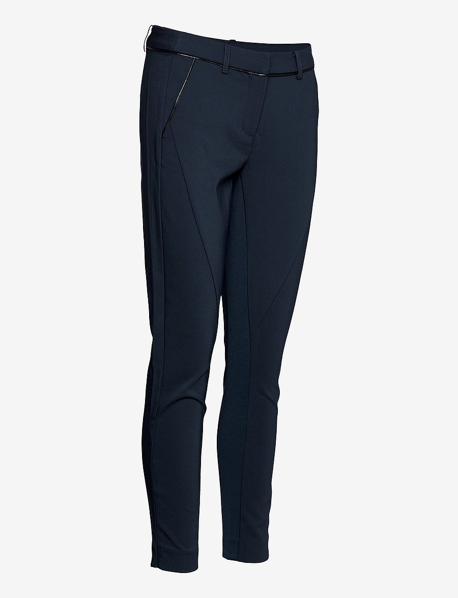 Fransa - Zacity 1 Pants - slim-fit hosen - dark peacoat - 3