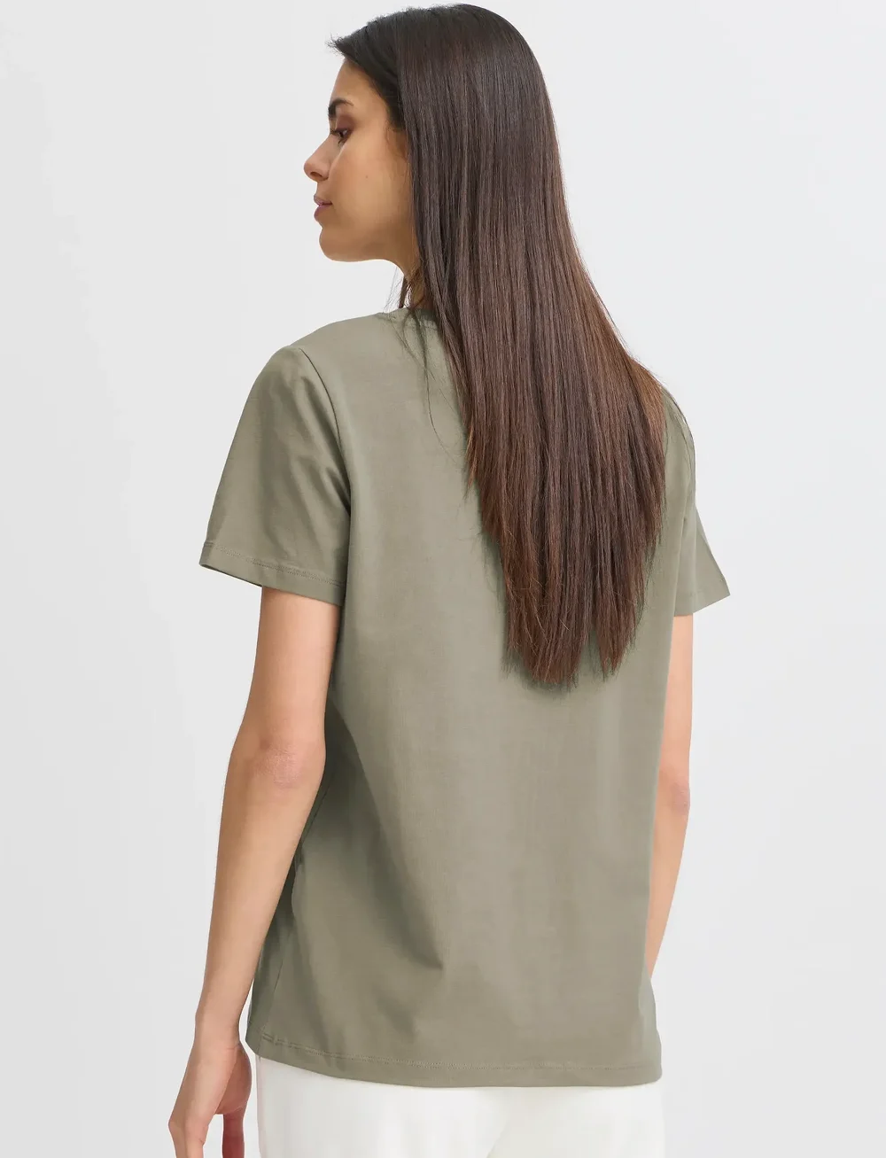 Fransa - FRZASHOULDER TEE 1 - t-shirts - agave green - 5