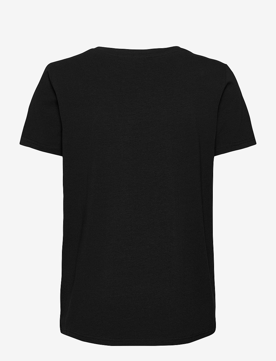 Fransa - FRZASHOULDER TEE 1 - t-shirts - black - 2