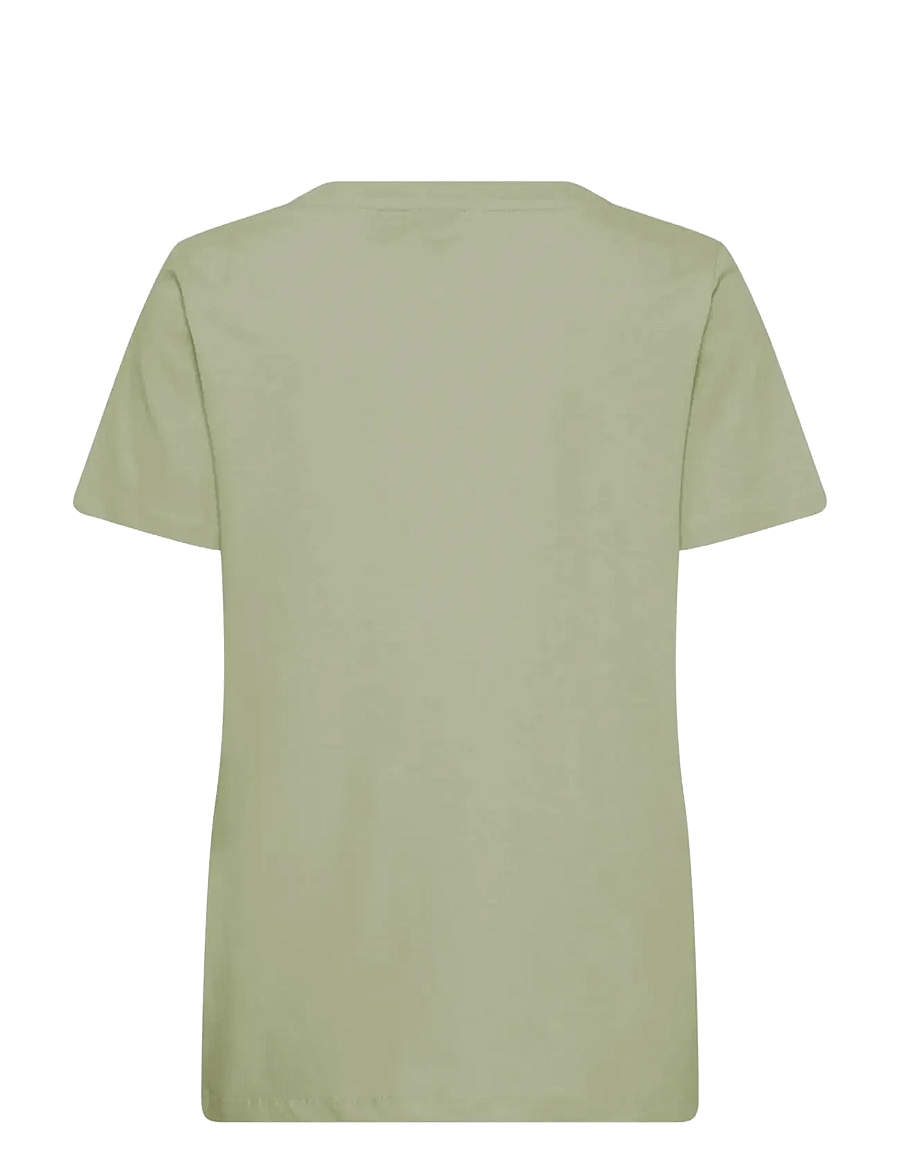 Fransa - FRZASHOULDER TEE 1 - t-shirts - desert sage - 2