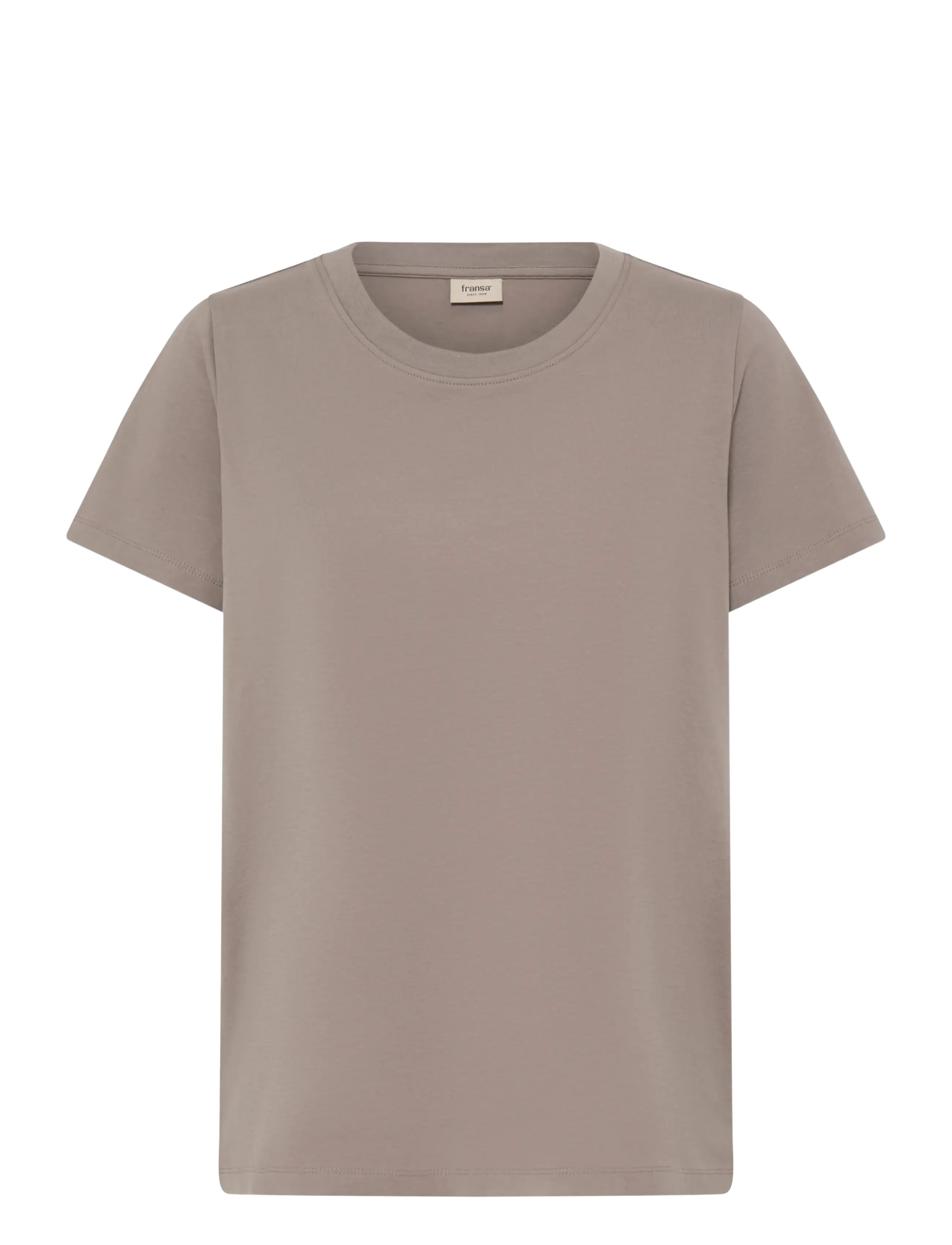 Fransa FRZASHOULDER TEE 1 - Clothing - DRIFTWOOD / brown