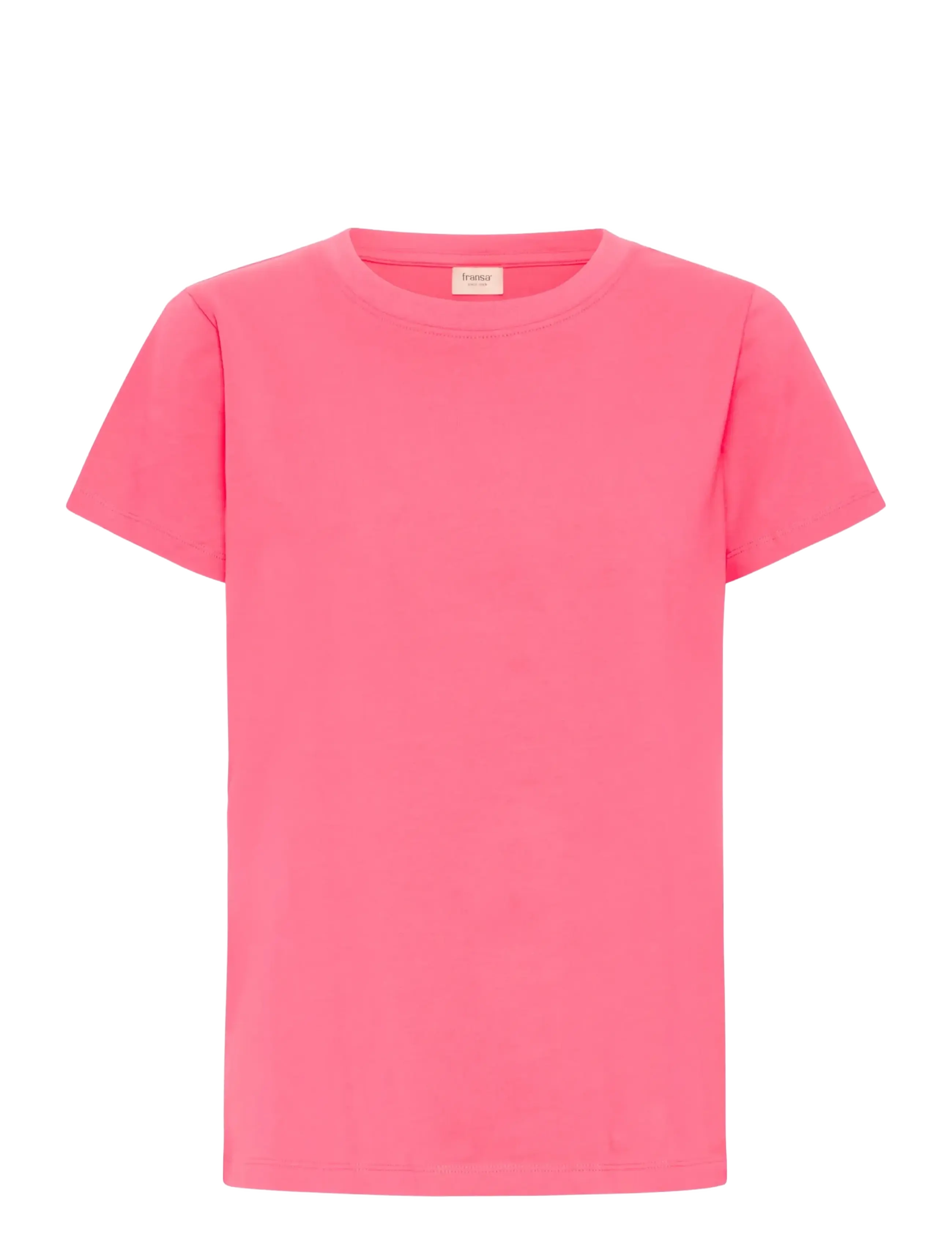 Fransa FRZASHOULDER TEE 1 - Fransa - HONEYSUCKLE / pink/rose