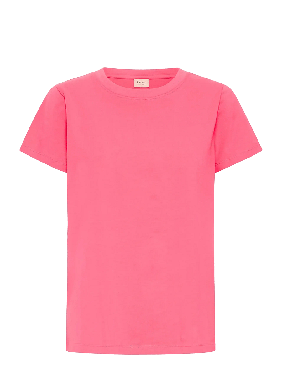 Fransa - FRZASHOULDER TEE 1 - t-shirts - honeysuckle - 1