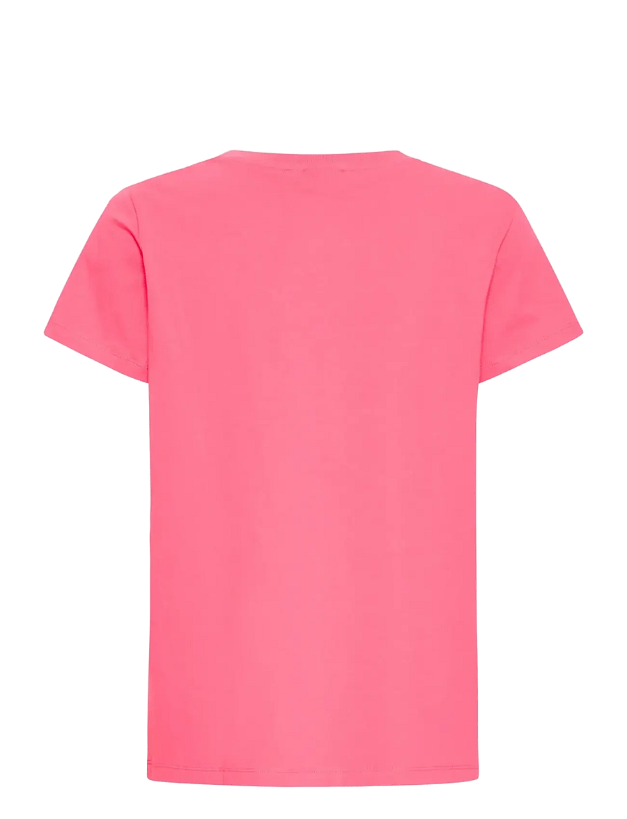 Fransa - FRZASHOULDER TEE 1 - t-shirts - honeysuckle - 2