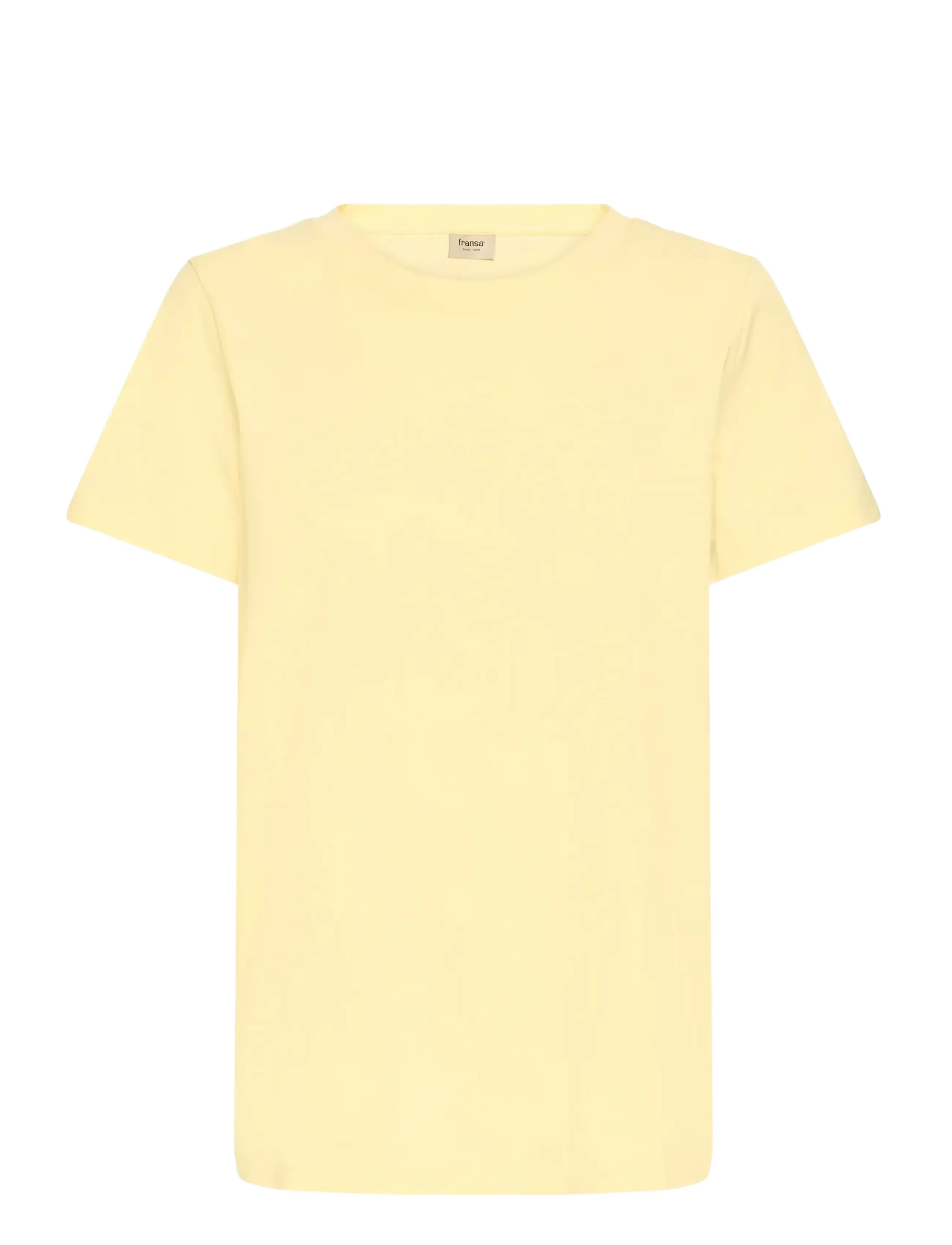 Fransa FRZASHOULDER TEE 1 - T-shirts - PASTEL YELLOW / yellow
