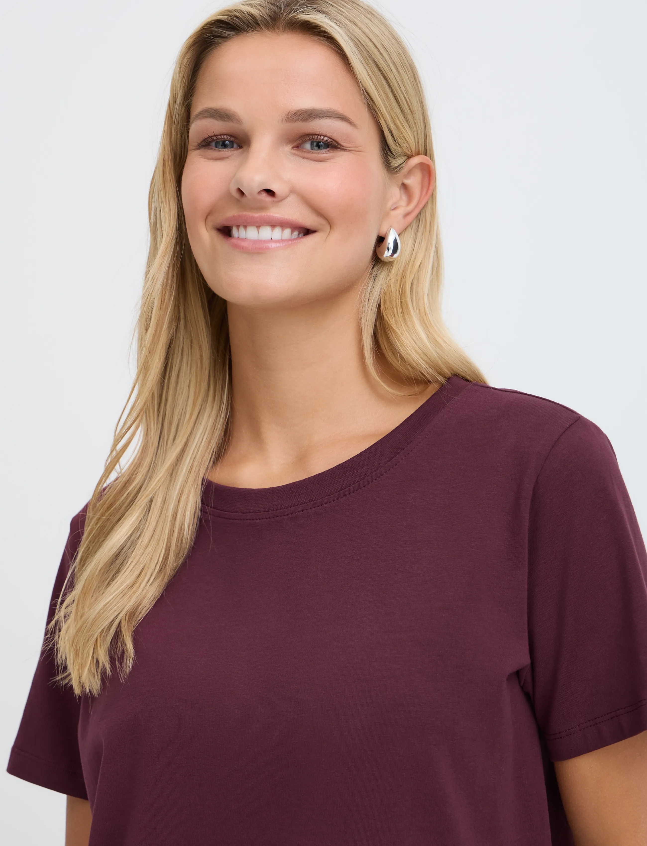 Fransa - FRZASHOULDER TEE 1 - t-shirts - port royale - 5
