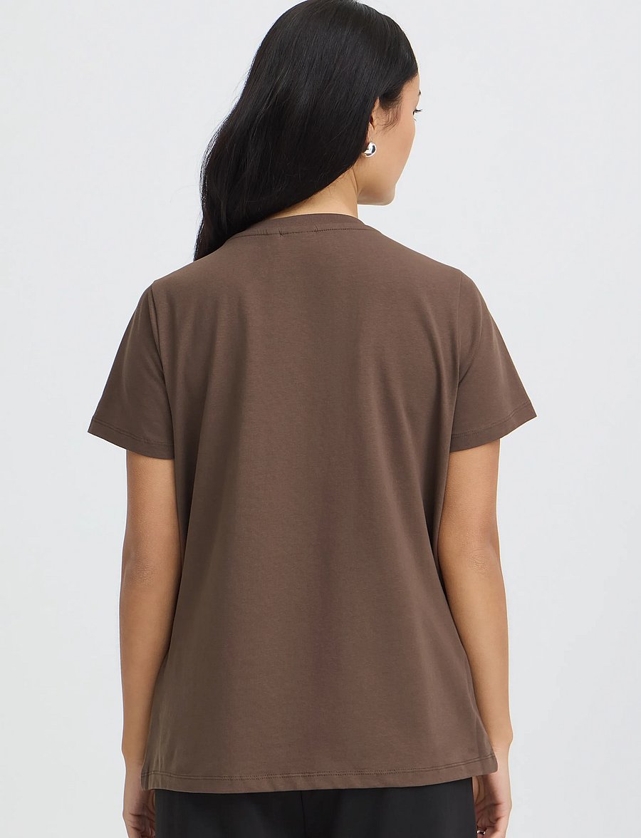 Fransa - FRZASHOULDER TEE 1 - t-shirts - rain drum - 4