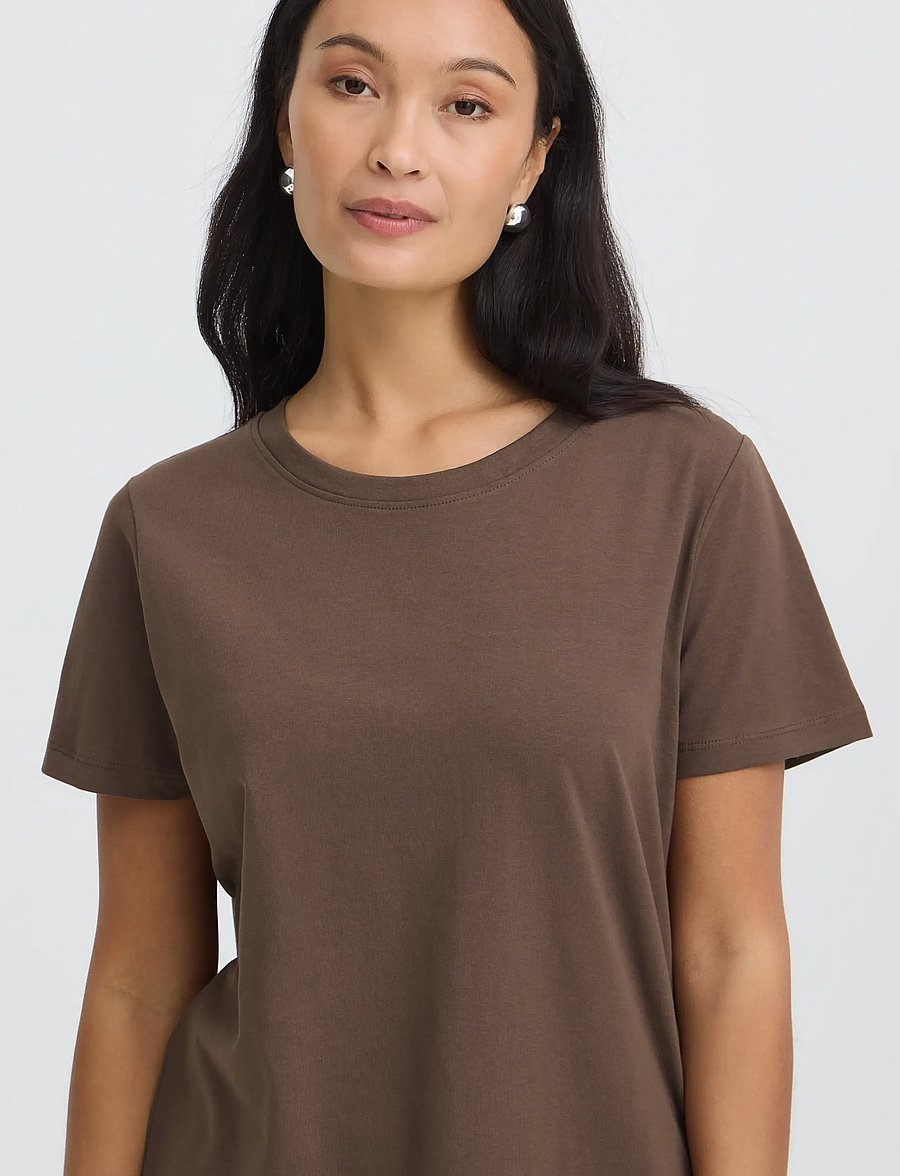 Fransa - FRZASHOULDER TEE 1 - t-shirts - rain drum - 5