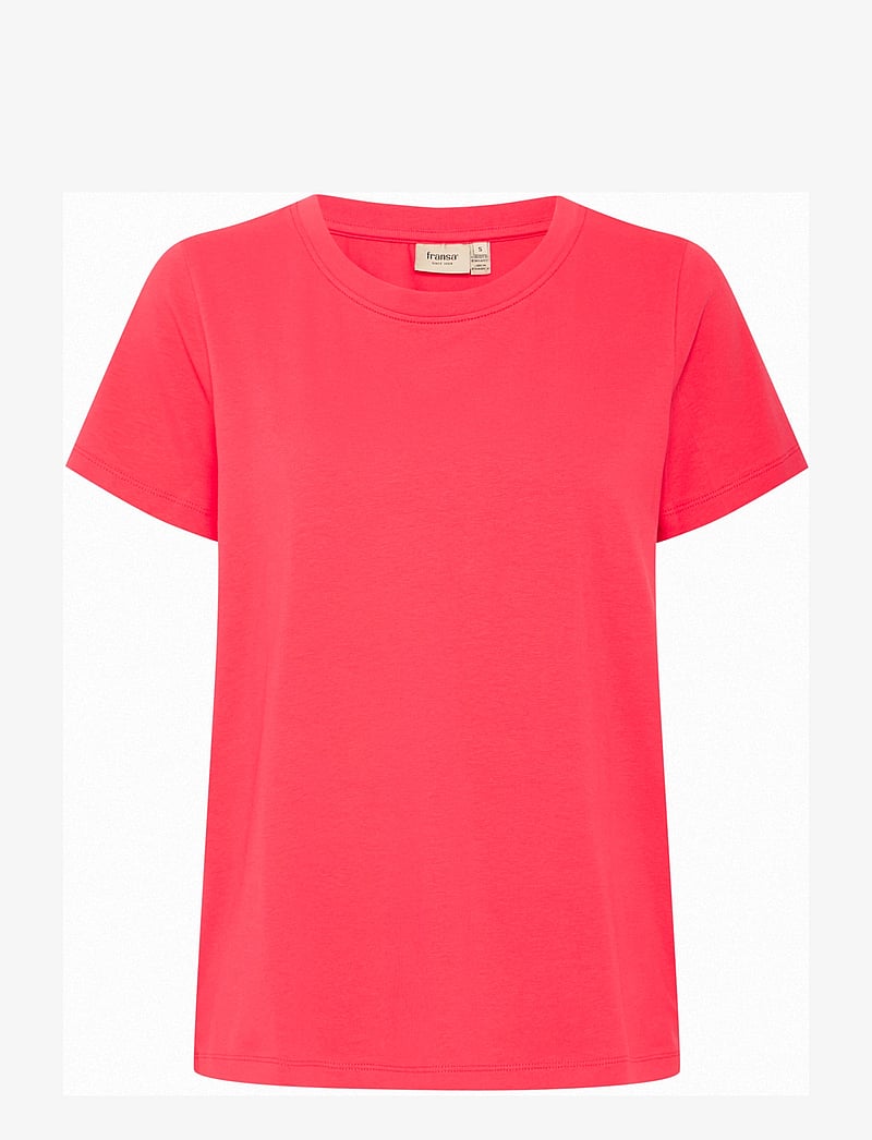 Fransa - FRZASHOULDER TEE 1 - t-särgid - teaberry - 1