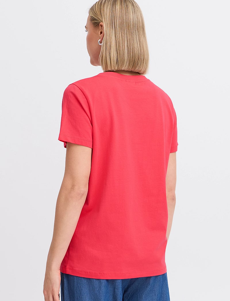 Fransa - FRZASHOULDER TEE 1 - t-särgid - teaberry - 5