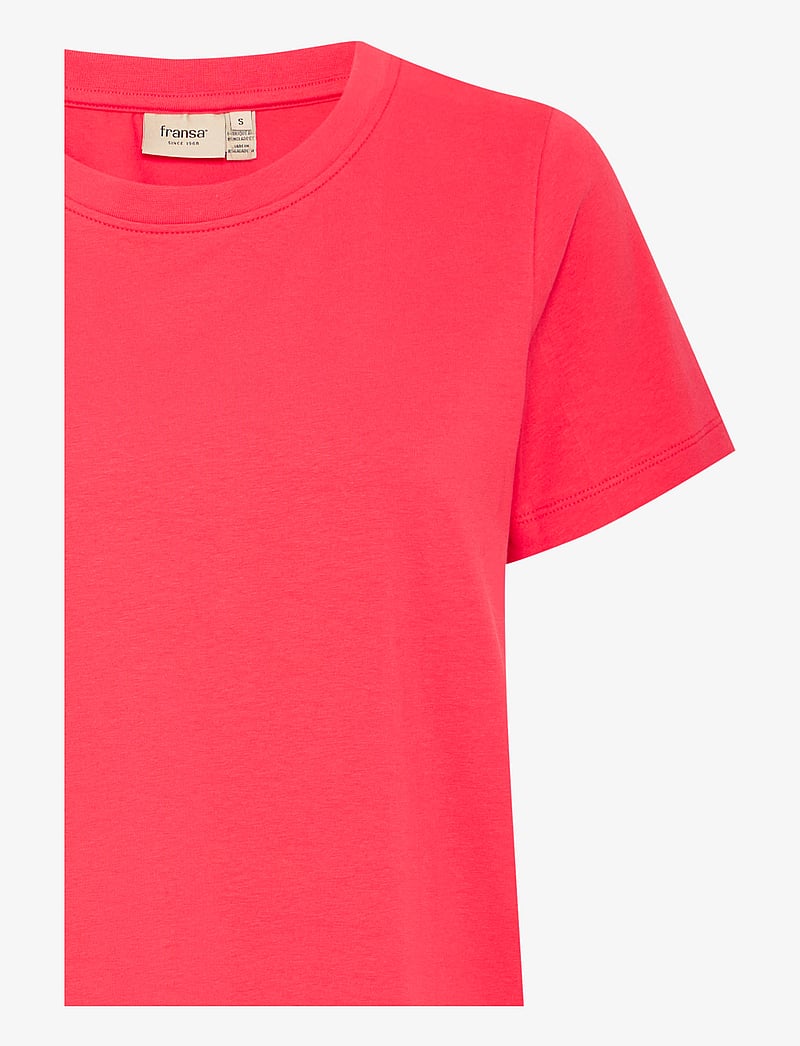 Fransa - FRZASHOULDER TEE 1 - t-särgid - teaberry - 3