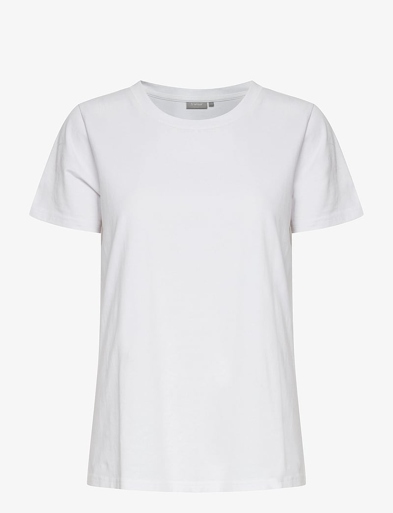 Fransa - FRZASHOULDER TEE 1 - t-shirts - white - 1