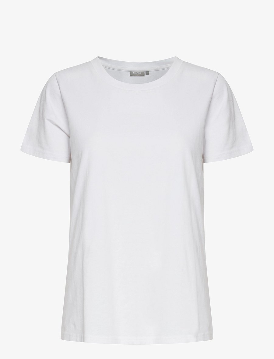 Fransa - FRZASHOULDER TEE 1 - t-shirts - white - 1