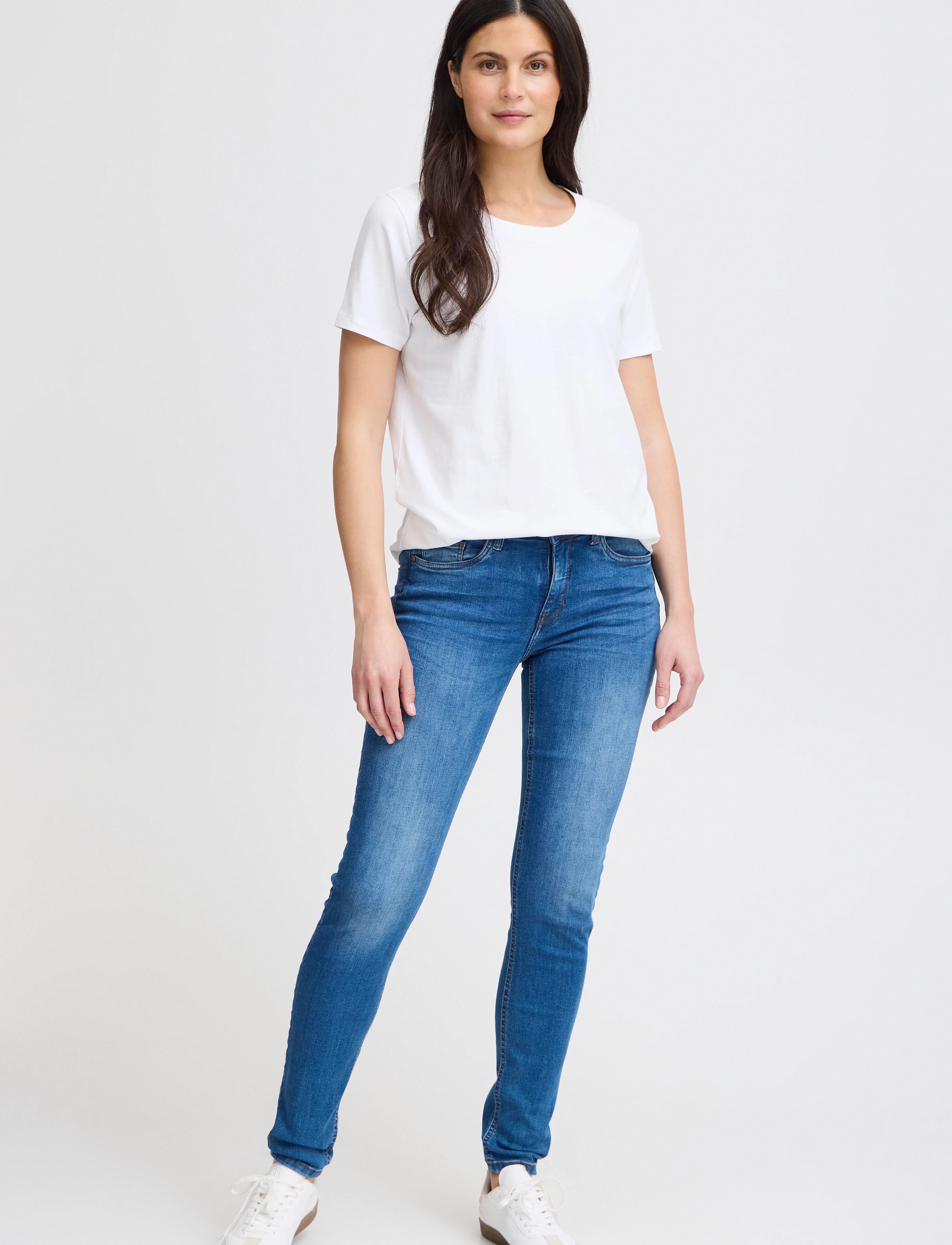 Fransa - FRZASHOULDER TEE 1 - laveste priser - white - 0