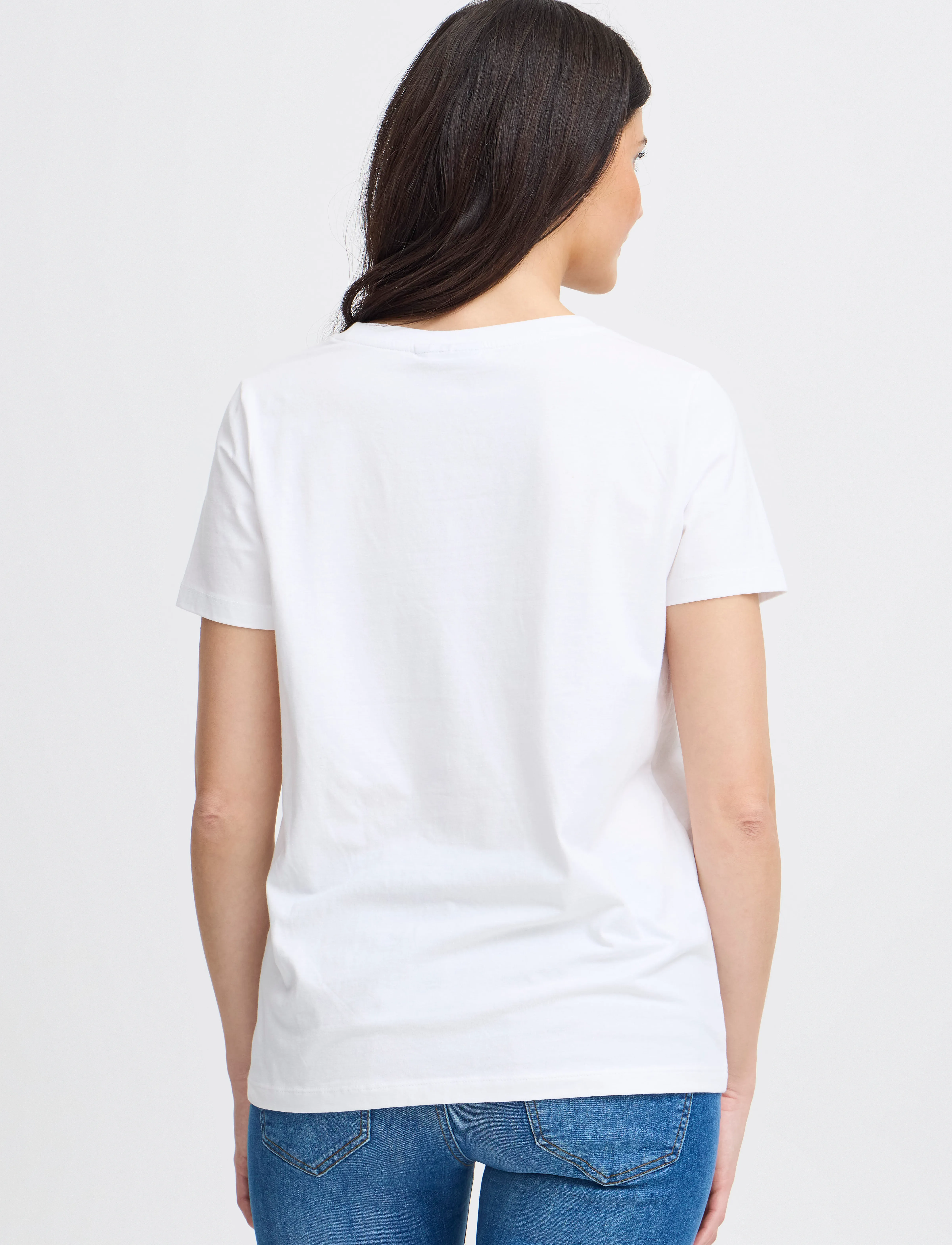 Fransa - FRZASHOULDER TEE 1 - laveste priser - white - 5