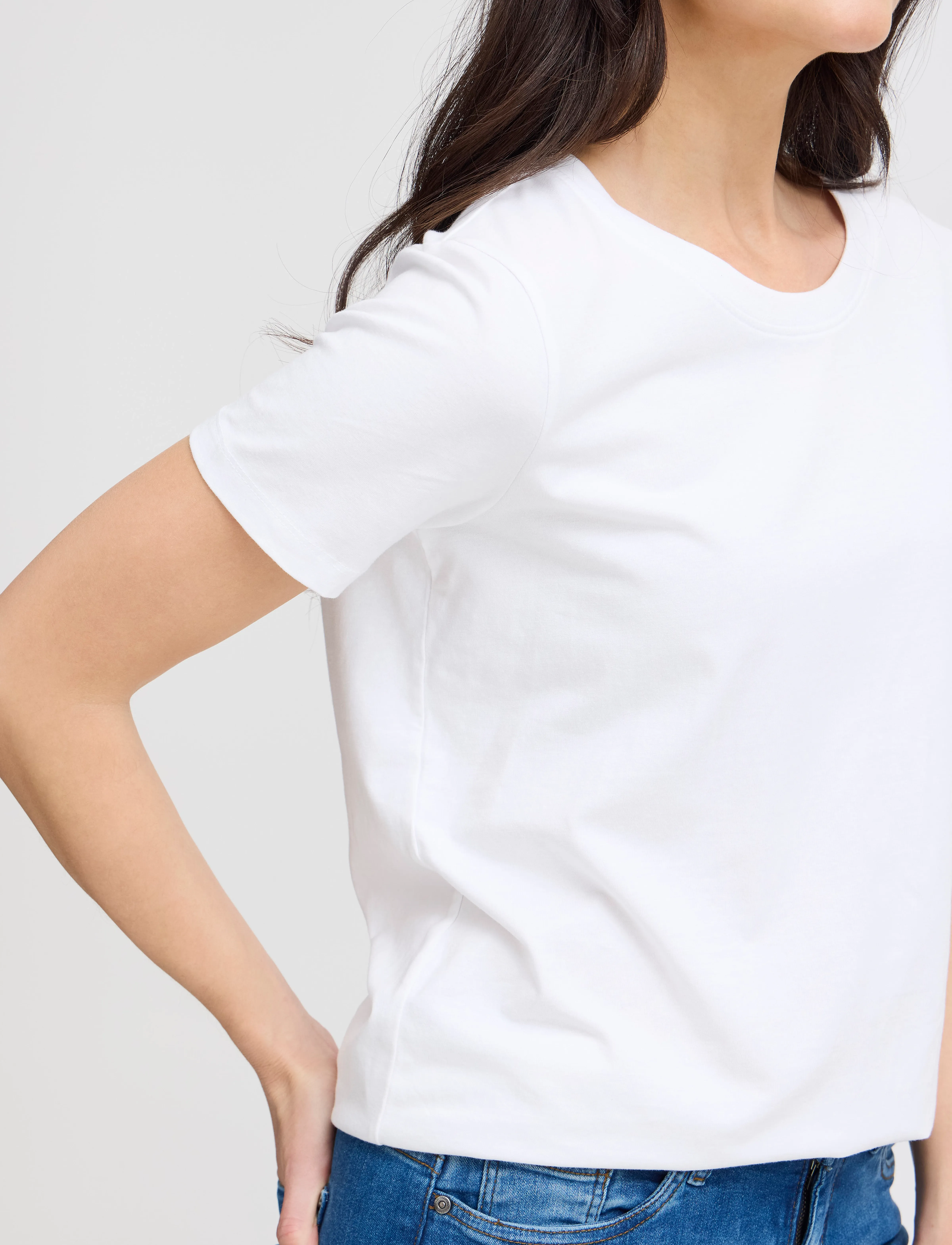 Fransa Frzashoulder Tee 1 t-shirts dam – bild 4