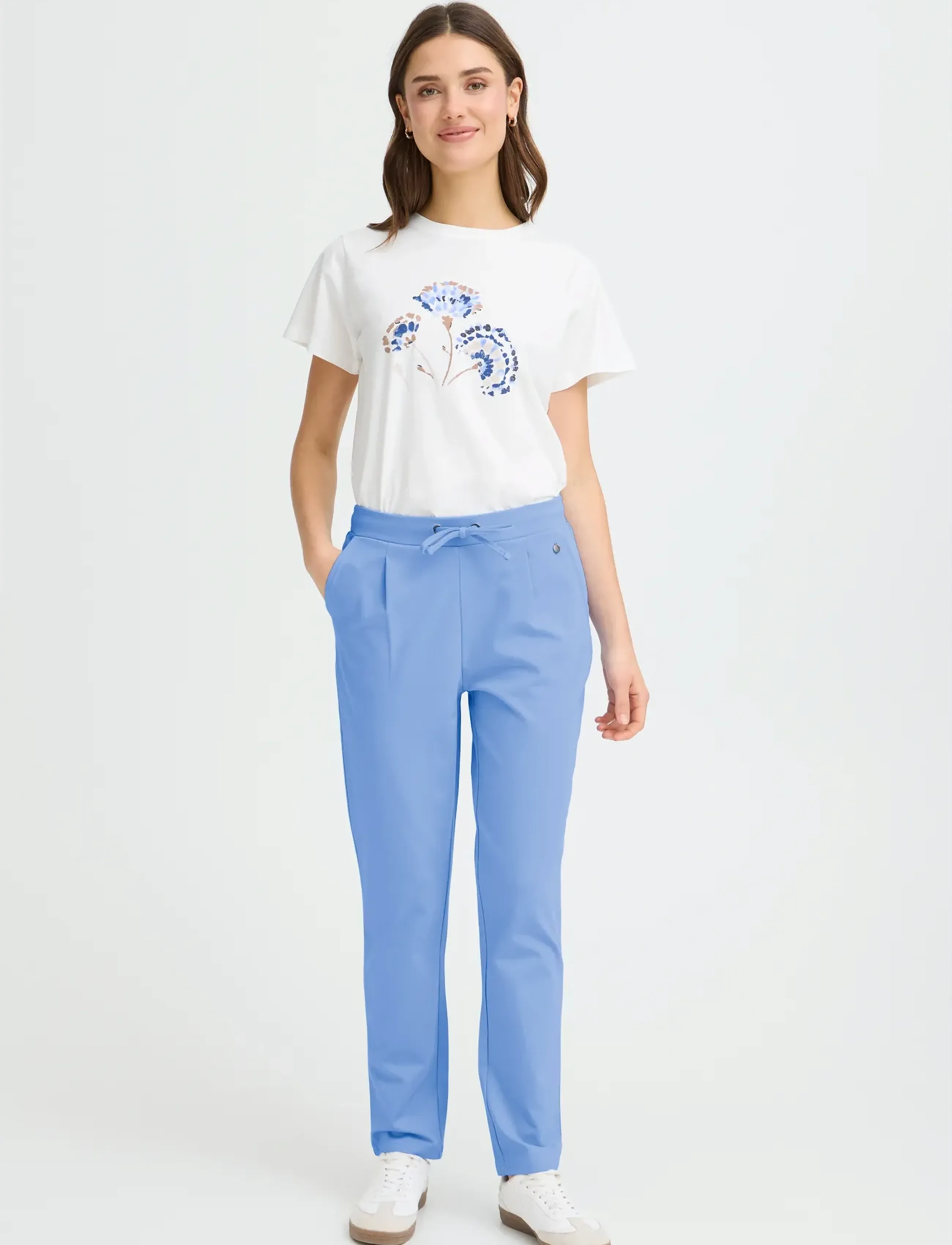 Fransa FRZASTRETCH 1 PANTS - Bukser - DELLA ROBBIA BLUE / blue