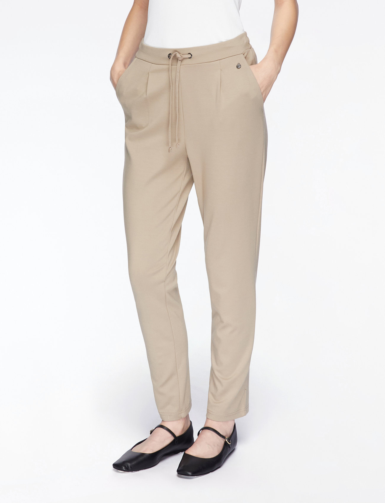 Fransa - FRZASTRETCH 1 PANTS - joggers - desert taupe - 0