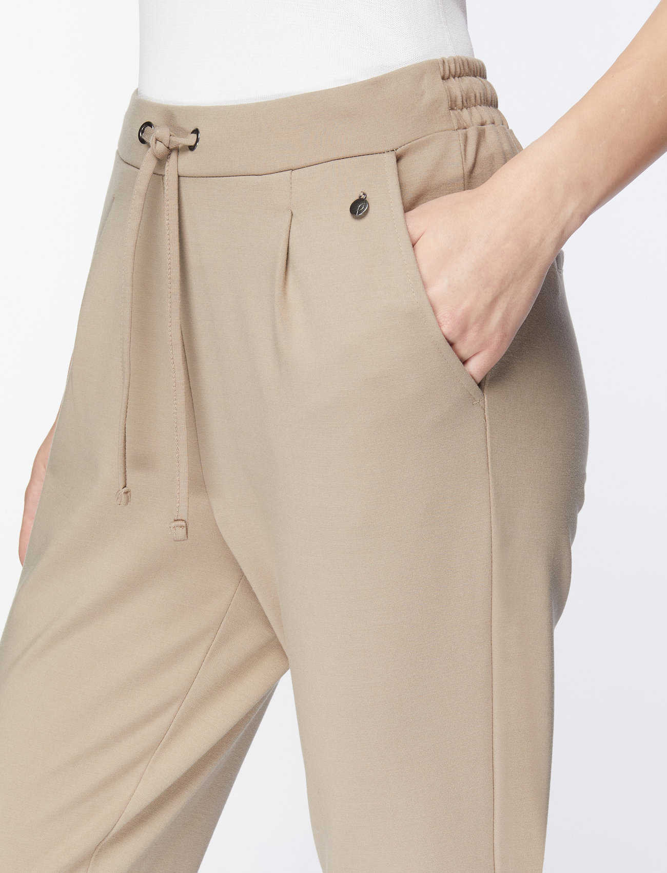 Fransa - FRZASTRETCH 1 PANTS - joggers - desert taupe - 5