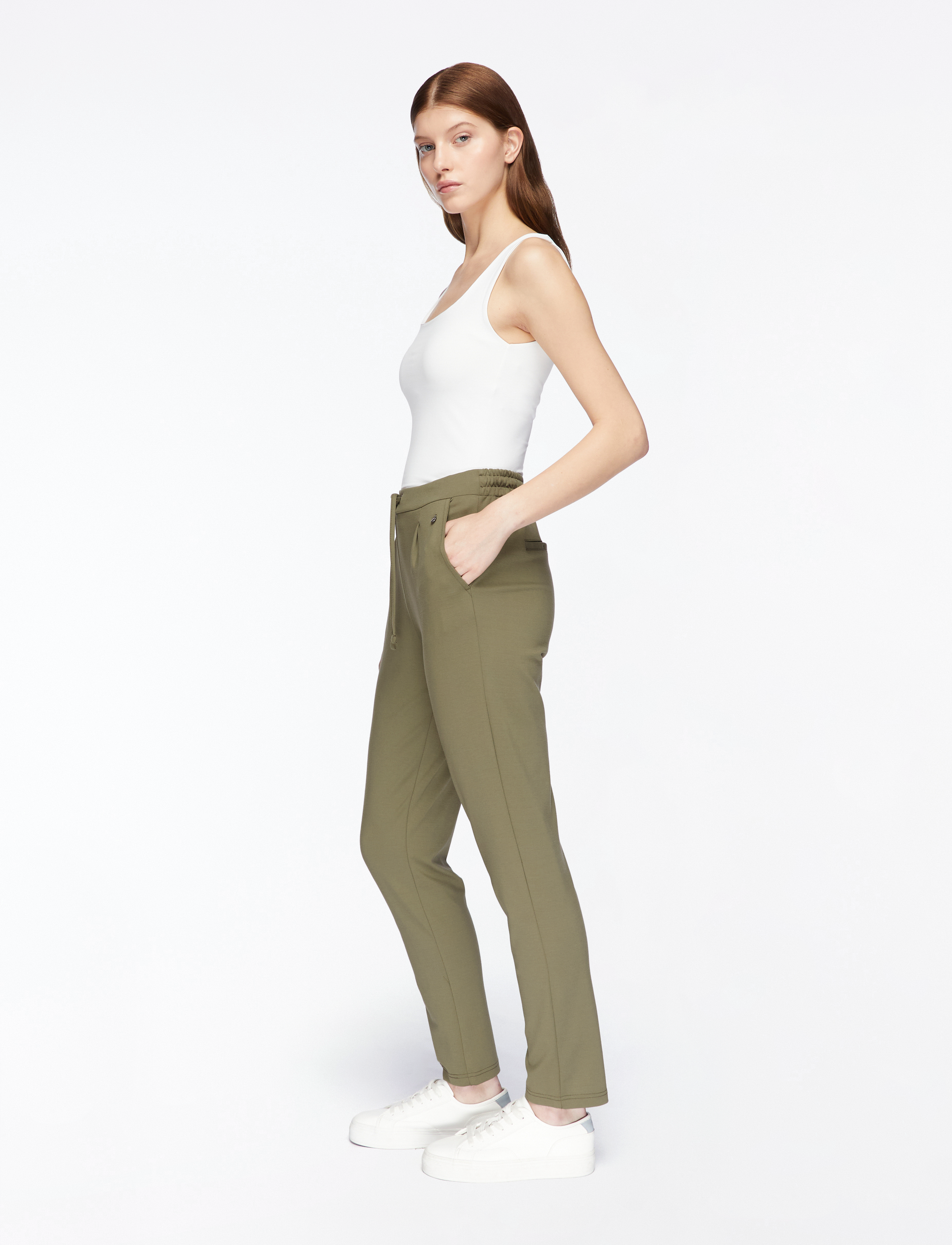 Fransa - FRZASTRETCH 1 Pants - slim-fit broeken - dusty olive - 4