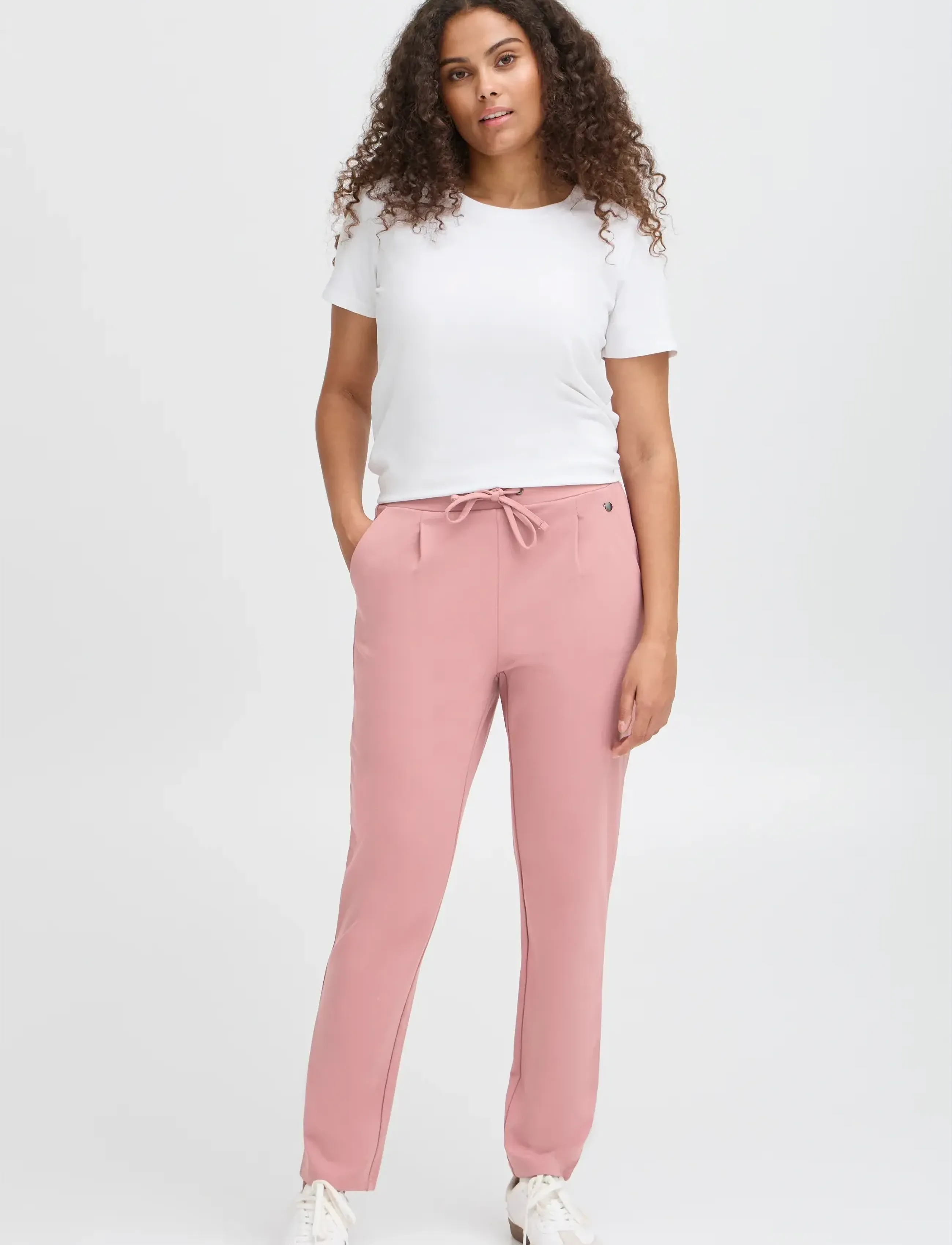 Fransa FRZASTRETCH 1 PANTS - Hosen - NOSTALGIA ROSE / pink/rose
