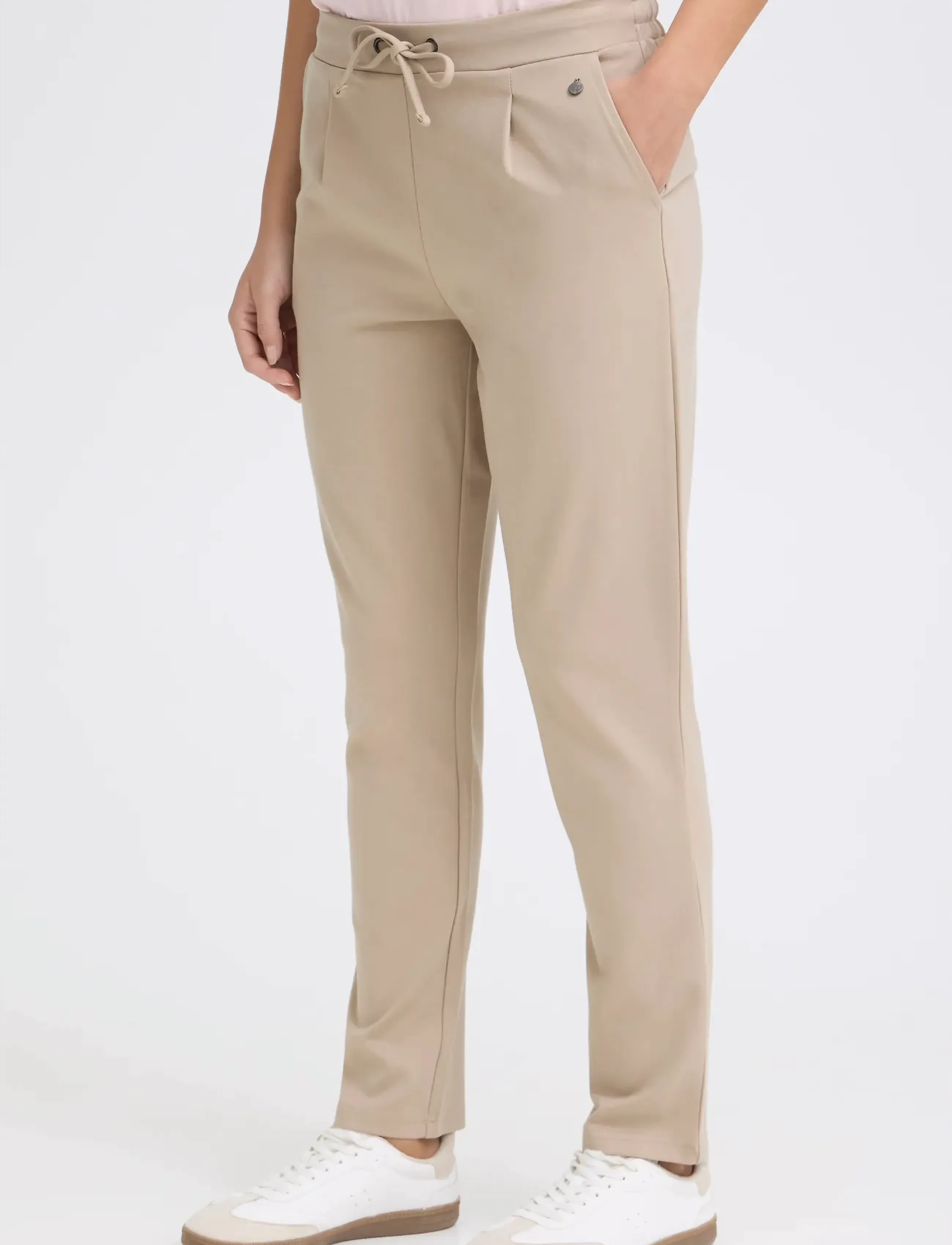 Fransa - FRZASTRETCH 1 Pants - slim fit trousers - savannah tan - 3