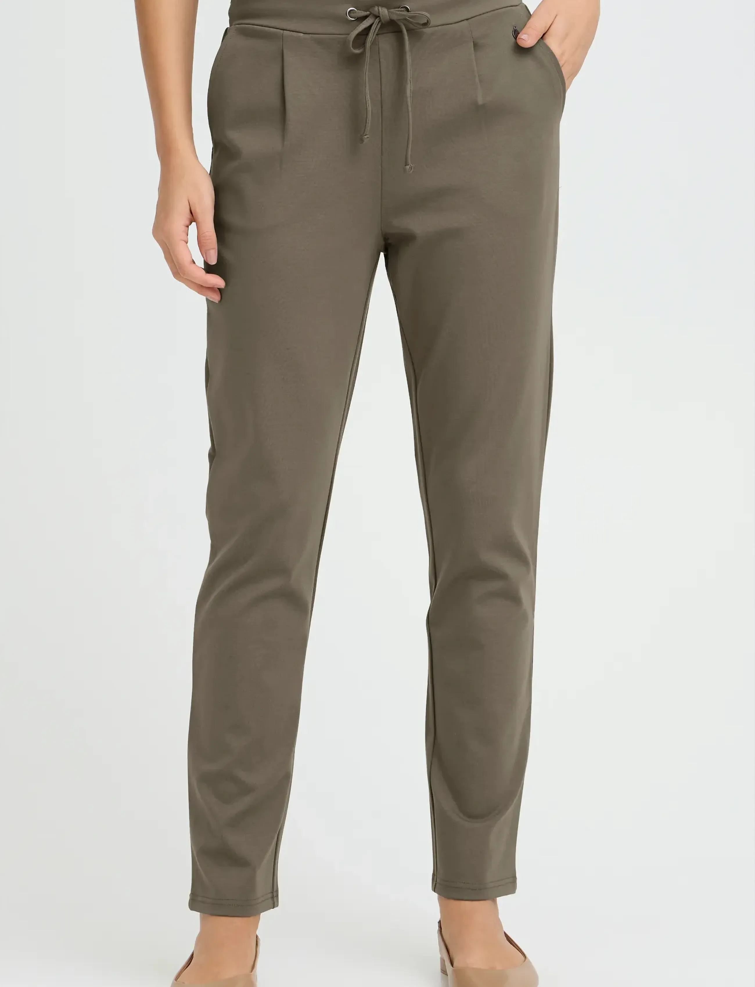 Fransa - FRZASTRETCH 1 Pants - slim-fit hosen - smokey olive - 3
